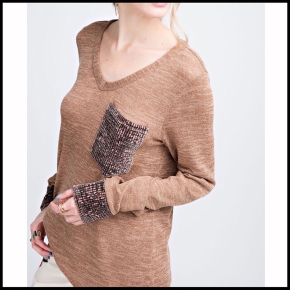 Perfect Sequin Sweater Top - Picture 3 of 4